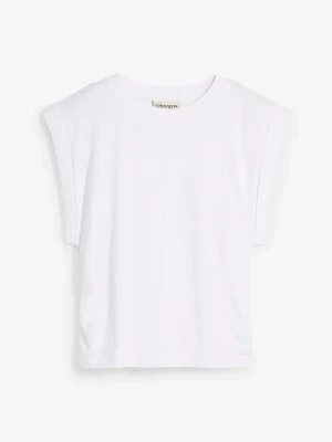 T-shirt z czystej bawełny BonPrix biały