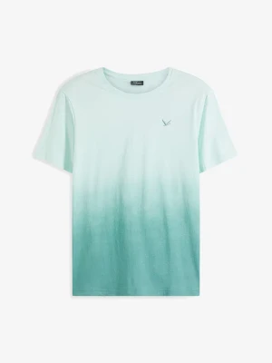 T-shirt z czystej bawełny BonPrix zielony