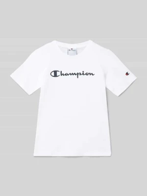 T-shirt z czystej Bawełny Champion