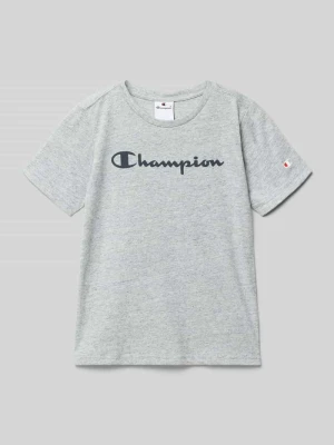 T-shirt z czystej Bawełny Champion
