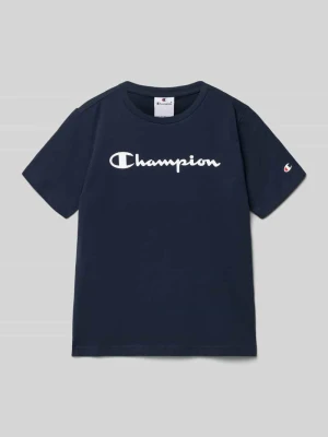 T-shirt z czystej Bawełny Champion