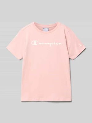 T-shirt z czystej Bawełny Champion