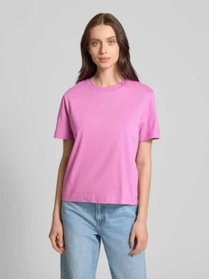 T-shirt z czystej bawełny ekologicznej z okrągłym dekoltem Selected Femme