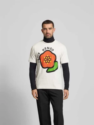 T-shirt z czystej bawełny Kenzo Jasnoszary