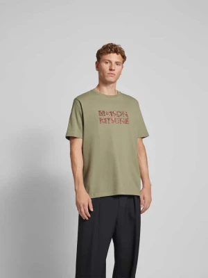 T-shirt z czystej bawełny Maison Kitsuné Khaki