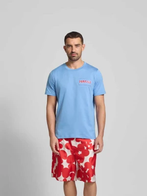 T-shirt z czystej bawełny Marni Niebieski