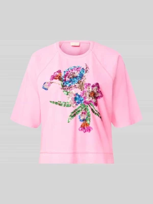 T-shirt z czystej bawełny milano italy Mocnoróżowy