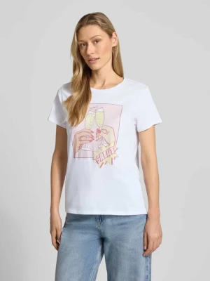 t-shirt z czystej bawełny model 'CLINK EASY TEE' Guess
