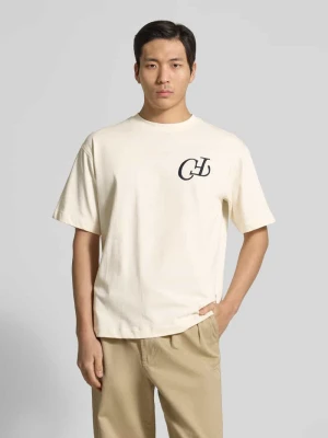 t-shirt z czystej bawełny model 'KARLBERG' casual friday