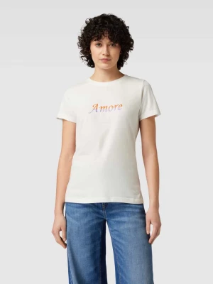 T-shirt z czystej bawełny model ‘Runela’ Ichi