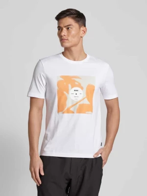 T-shirt z czystej bawełny model ‘Tiburt’ Boss