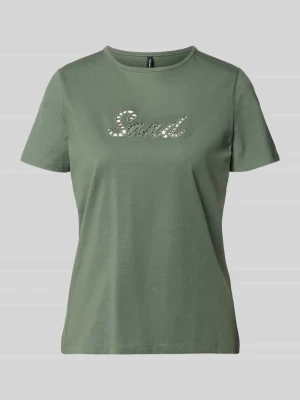 T-shirt z czystej bawełny o kroju regular fit model 'MIRANDA' Vero Moda