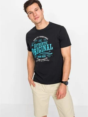 T-shirt z czystej bawełny organicznej (2 szt.) BonPrix czarny