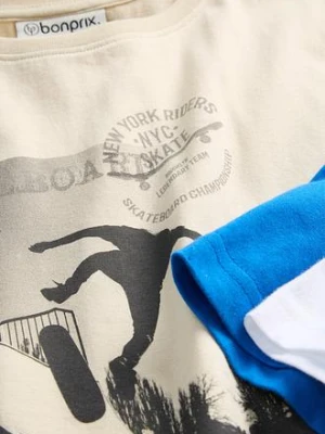 T-shirt z czystej bawełny organicznej (3 szt.) bonprix