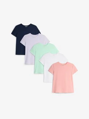 T-shirt z czystej bawełny organicznej, (5 szt.) bonprix