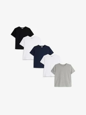T-shirt z czystej bawełny organicznej (5 szt.) bonprix