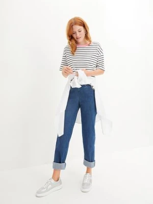 T-shirt oversize z czystej bawełny organicznej bonprix