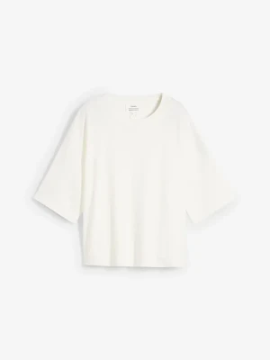 T-shirt z czystej bawełny organicznej BonPrix biały