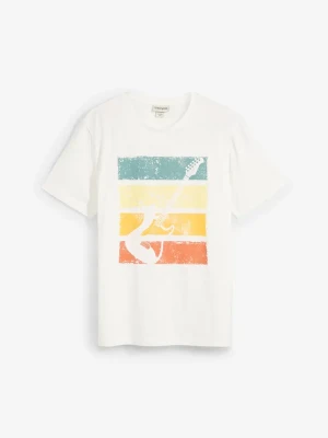 T-shirt z czystej bawełny organicznej BonPrix biały