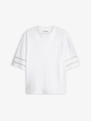 T-shirt z czystej bawełny organicznej BonPrix biały