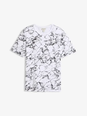 T-shirt z czystej bawełny organicznej BonPrix biały