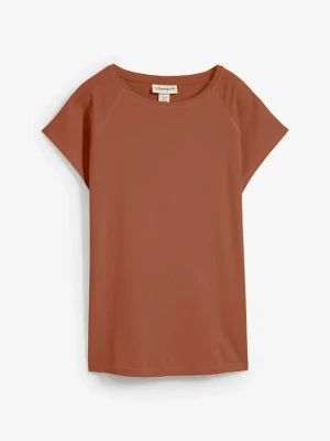 T-shirt z czystej bawełny organicznej BonPrix brązowy