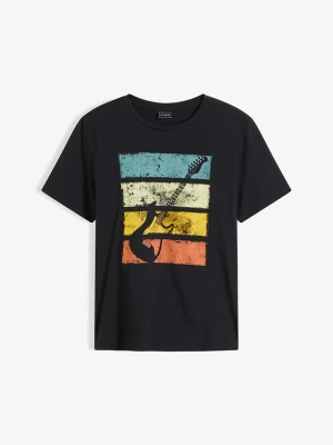 T-shirt z czystej bawełny organicznej BonPrix czarny