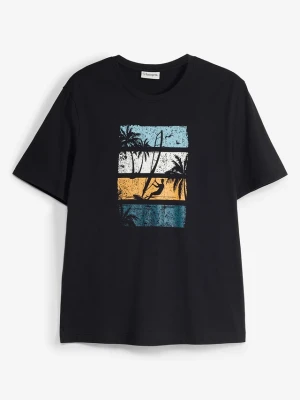 T-shirt z czystej bawełny organicznej BonPrix czarny