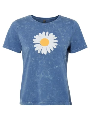 T-shirt z czystej bawełny organicznej BonPrix niebieski