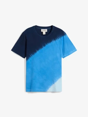 T-shirt z czystej bawełny organicznej BonPrix niebieski