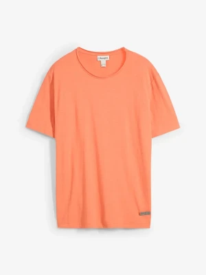 T-shirt z czystej bawełny organicznej BonPrix pomarańczowy