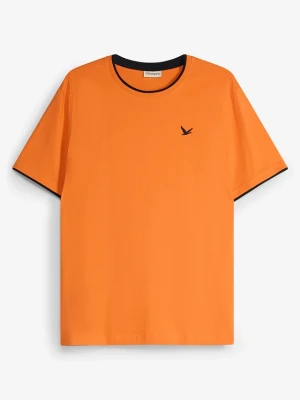 T-shirt z czystej bawełny organicznej BonPrix pomarańczowy