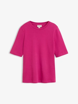 T-shirt z czystej bawełny organicznej BonPrix różowy