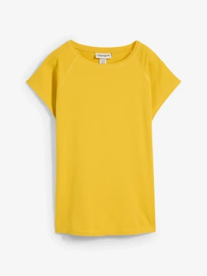 T-shirt z czystej bawełny organicznej BonPrix żółty