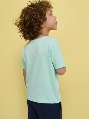 T-shirt z czystej bawełny organicznej zdobiony cekinami bonprix