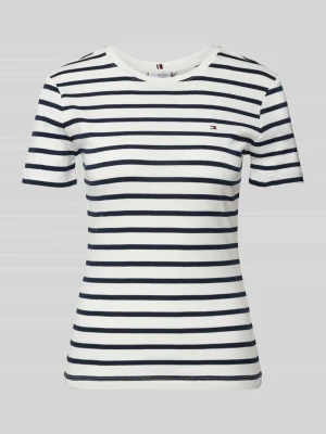 T-shirt z czystej bawełny w kroju slim fit Tommy Hilfiger