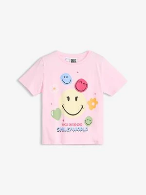 T-shirt z czystej bawełny, z nadrukiem Smileys bonprix