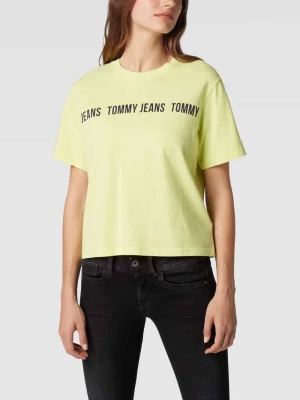 T-shirt z czystej bawełny z nadrukiem z logo Tommy Jeans