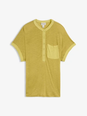 T-shirt z czystej wiskozy BonPrix zielony