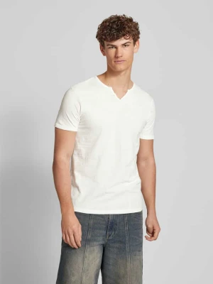 T-shirt z dekoltem serafino Blend