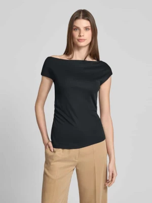 T-shirt z dekoltem w łódkę Lauren Ralph Lauren