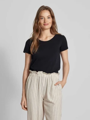 T-shirt z dekoltem w łódkę model ‘Arden’ MOS MOSH