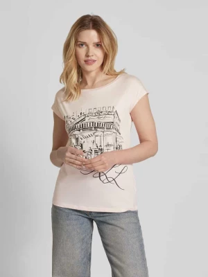 T-shirt z dekoltem w łódkę model ‘GRIETA’ Lauren Ralph Lauren
