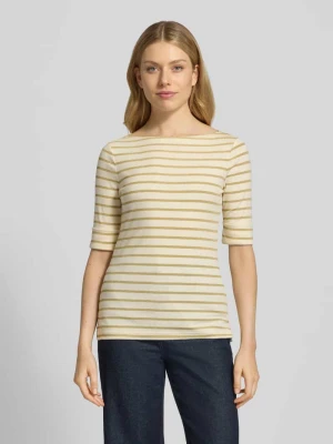 T-shirt z dekoltem w łódkę model ‘JUDY’ Lauren Ralph Lauren