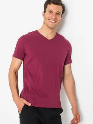Zdjęcie produktu T-shirt z dekoltem w serek (3 szt.) BonPrix niebieski