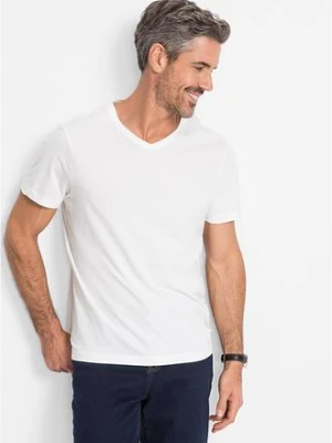 T-shirt z dekoltem w serek (3 szt.) bonprix