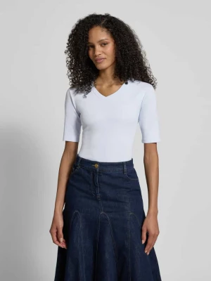 T-shirt z dekoltem w serek Christian Berg Woman