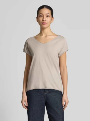 t-shirt z dekoltem w serek Christian Berg Woman