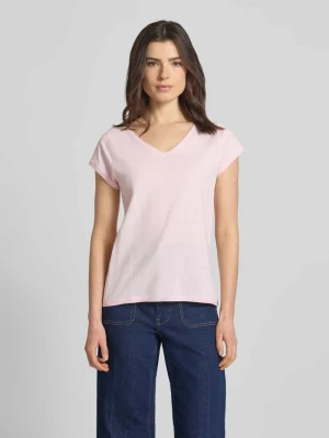 t-shirt z dekoltem w serek Christian Berg Woman