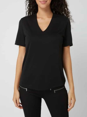 t-shirt z dekoltem w serek FREE/QUENT